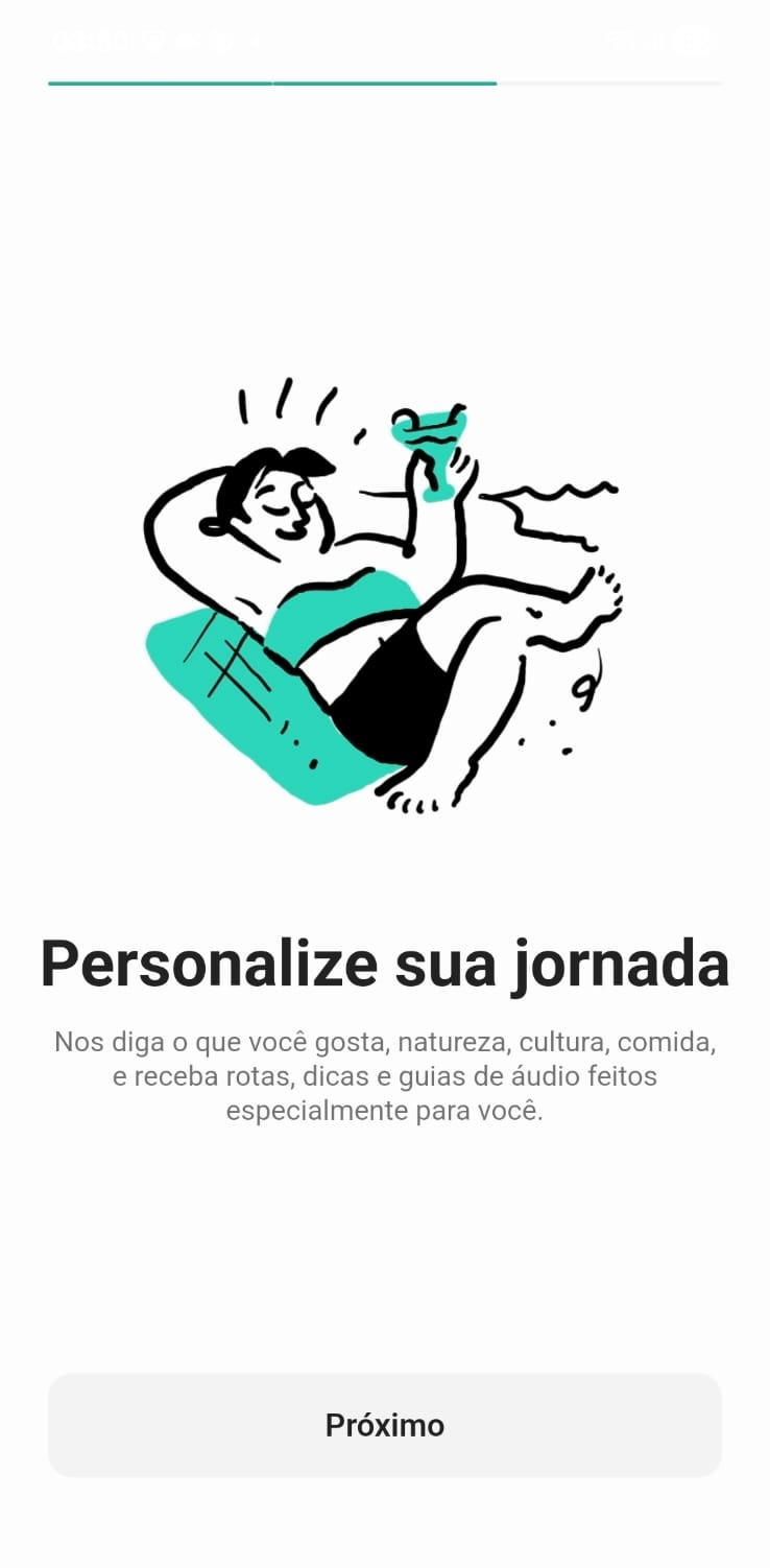 Tela de Personalização