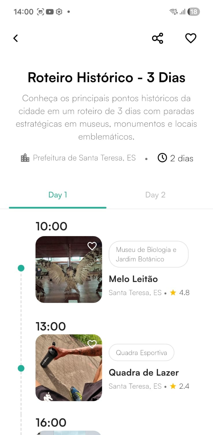 Roteiros Personalizados